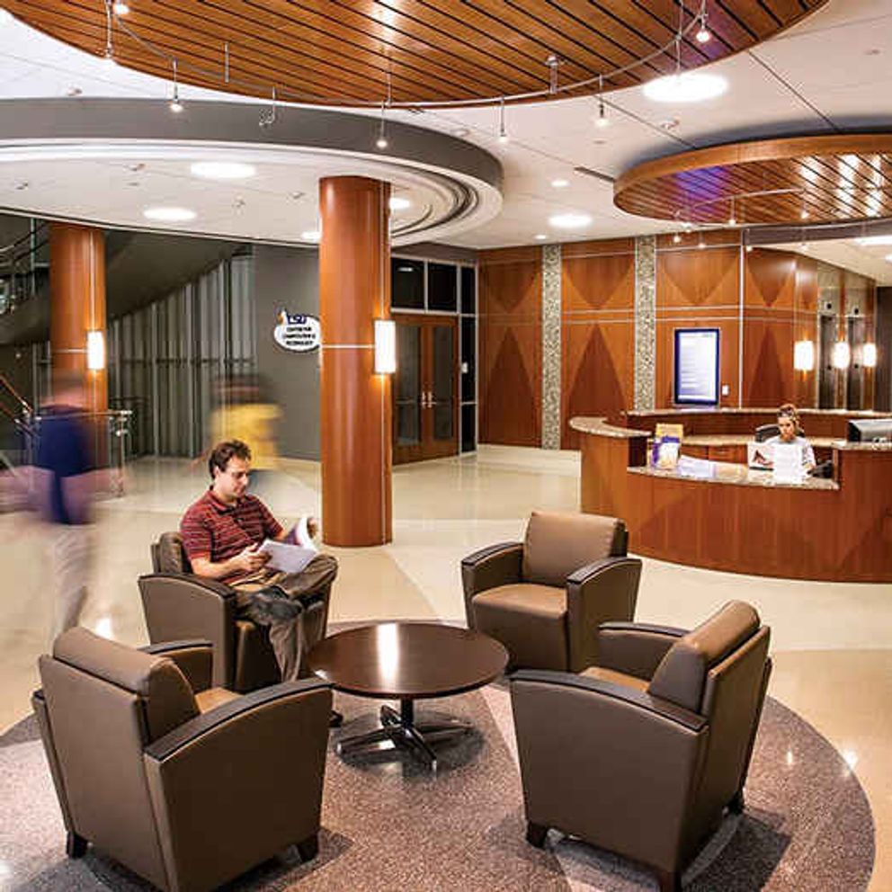 LSU Digital Media Center lobby