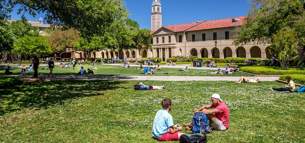 LSU students in quad