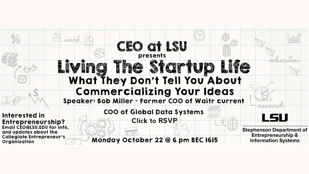 image for the event: Living The Start Up Life