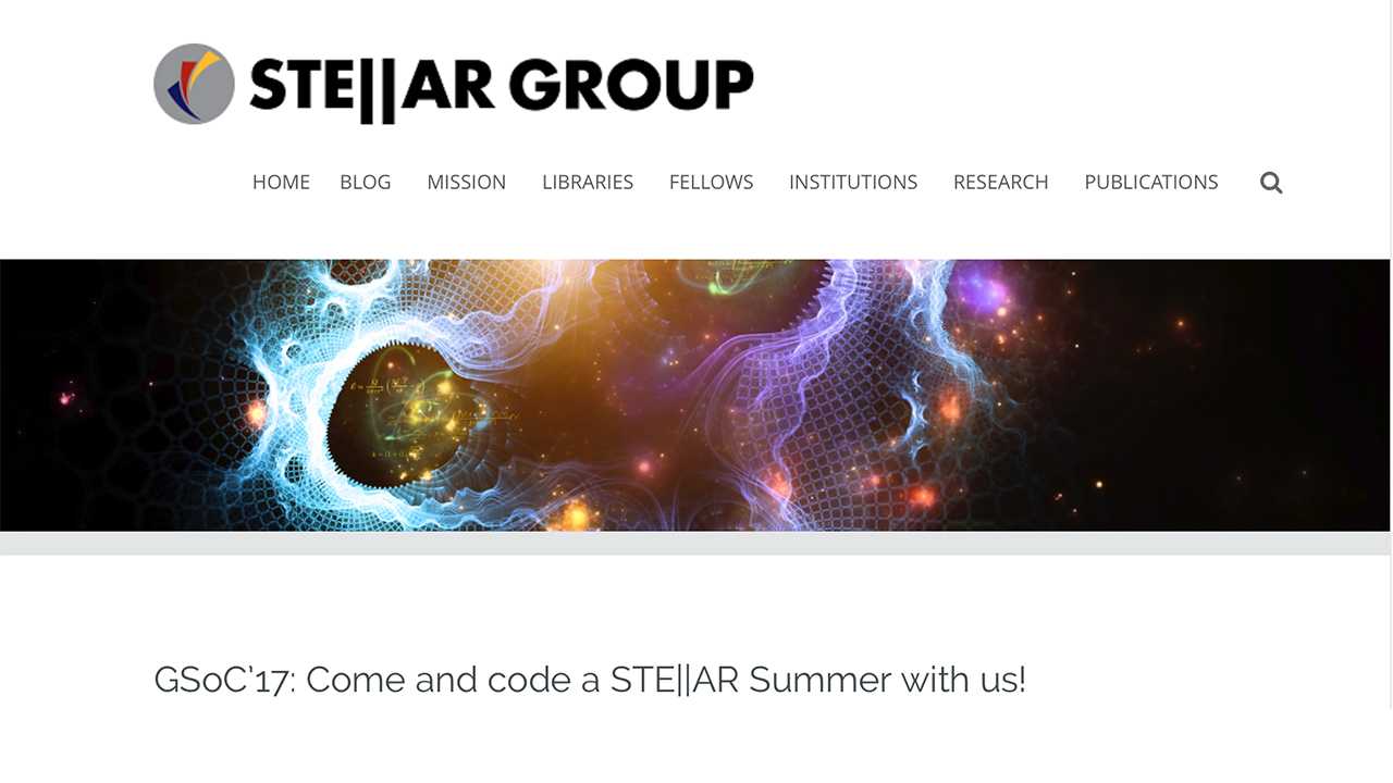 Stellar group @ CCT's Google Summer of Code news story