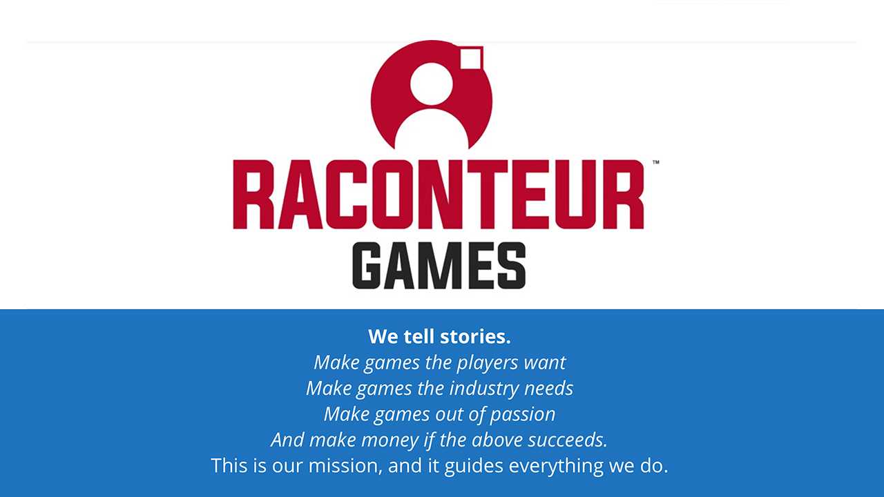 Raconteur Games Looking for Programmers news story