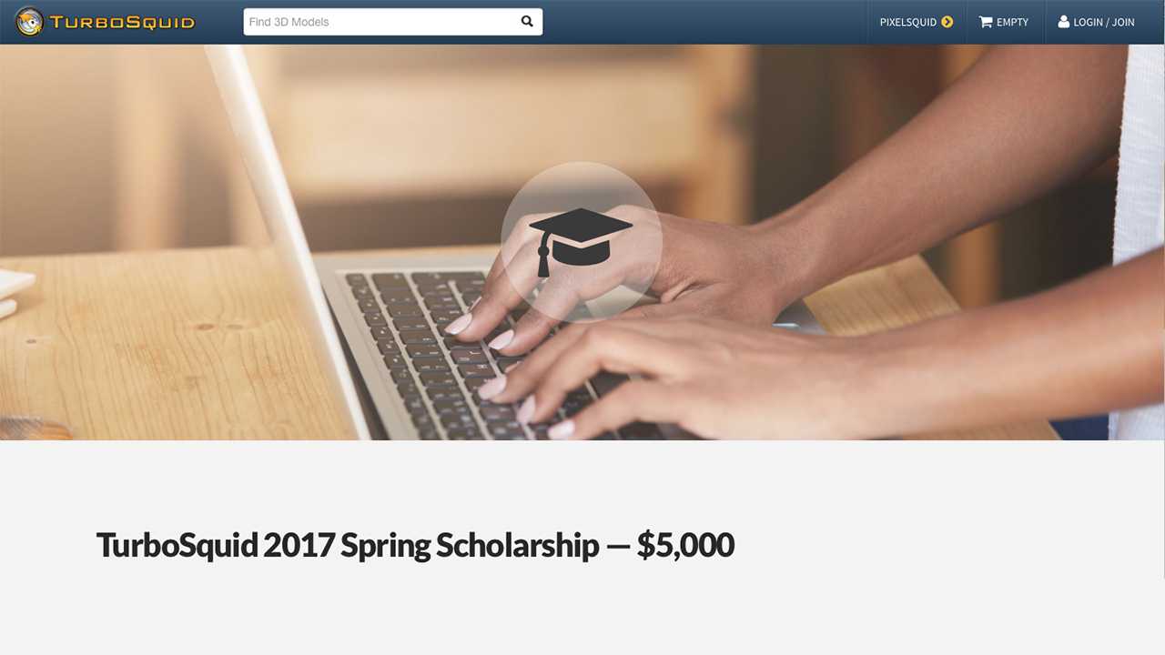 TurboSquid 2017 Spring Scholarship news story