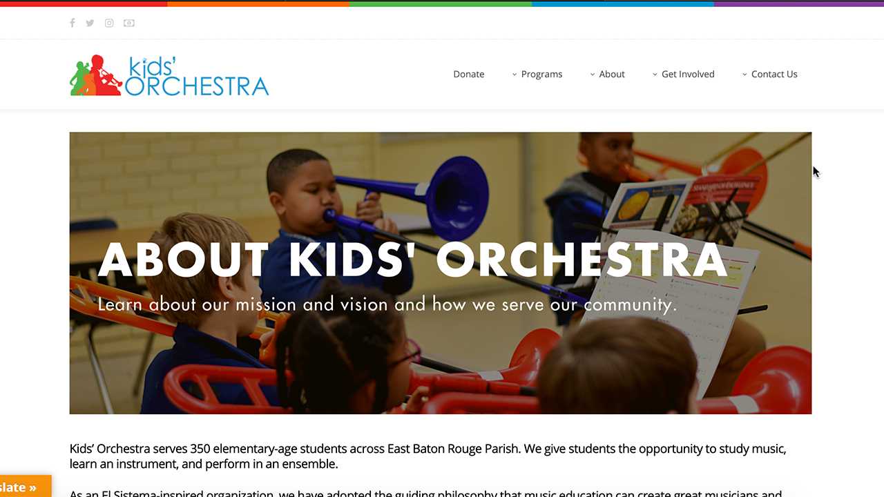 Kid's Orchestra needs Graphic Designer news story