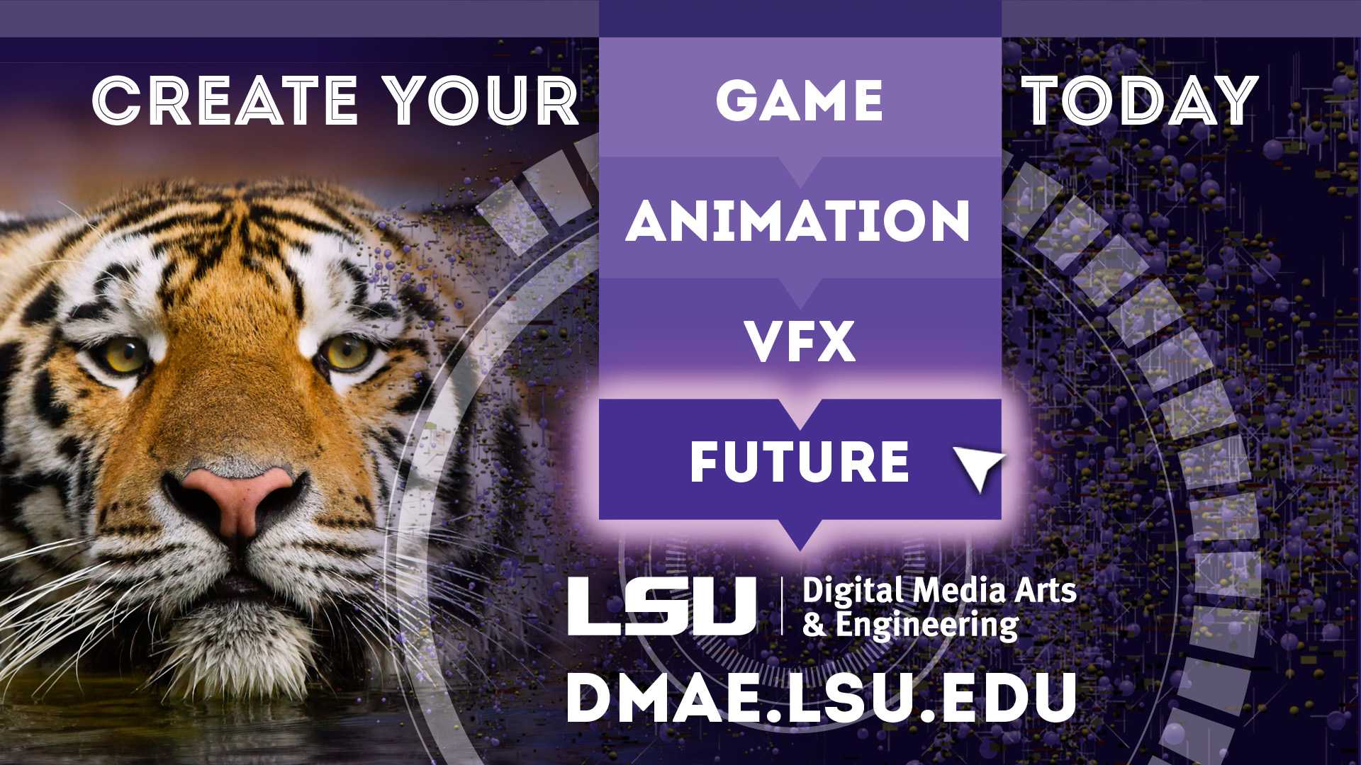 LSU Digital Media Arts & Engineering program advertisement