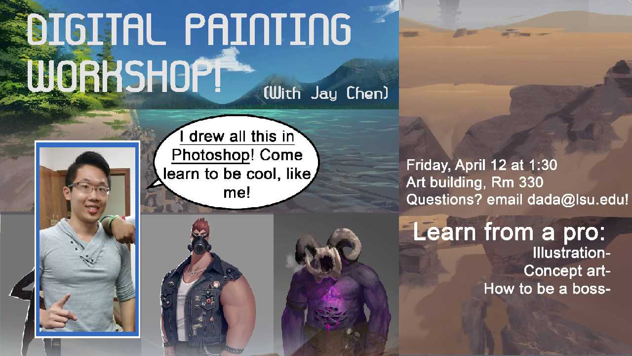 Jay Chen Digital Painting Workshop news story