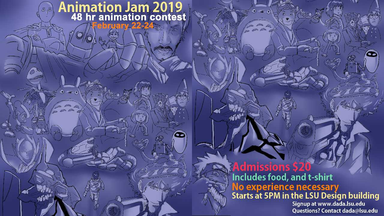 LSU Animation Jam 2019 news story
