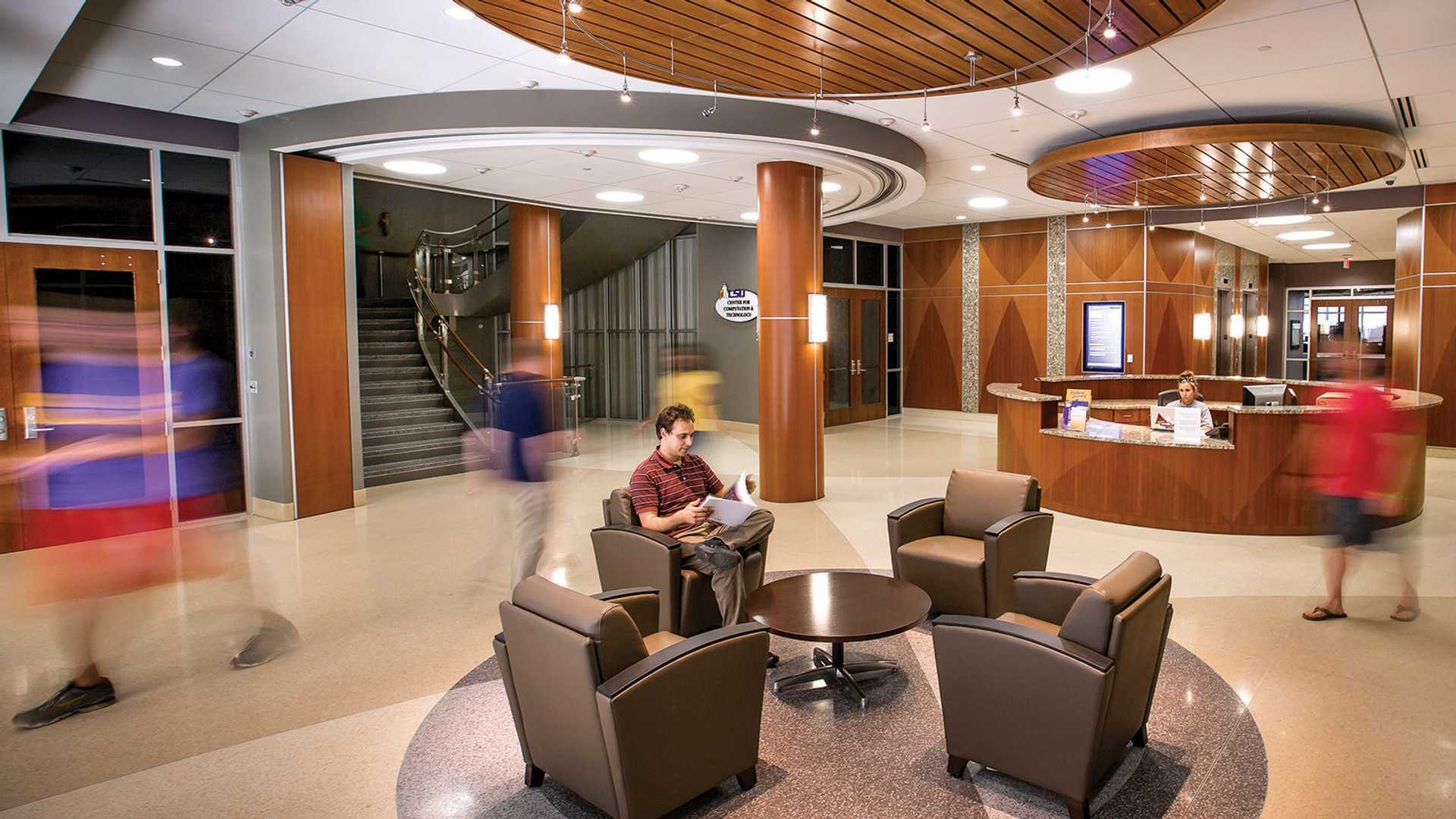 Louisiana State University (LSU) Digital Media Center Lobby