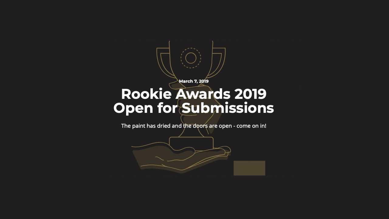 The Rookie Awards 2019 news story