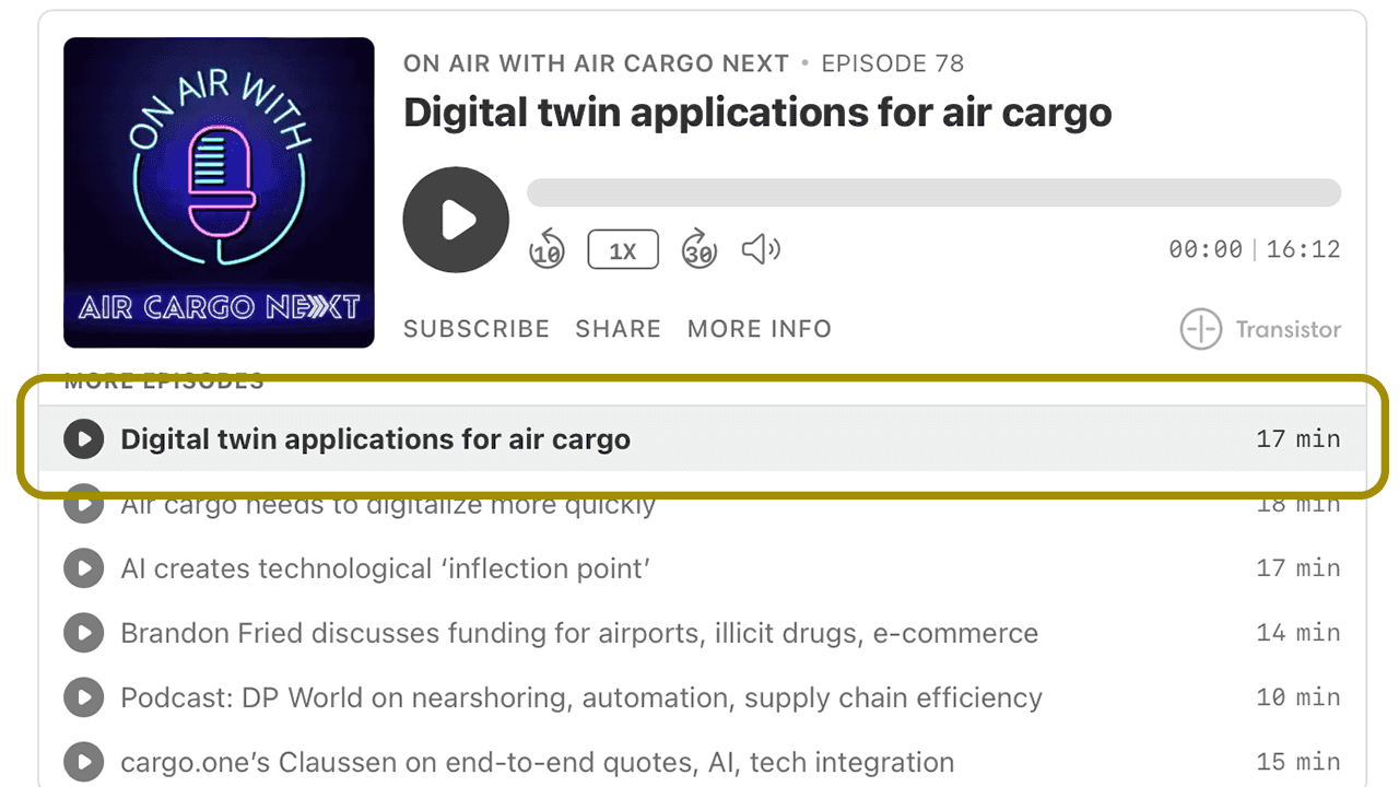 Air Cargo Podcast news author