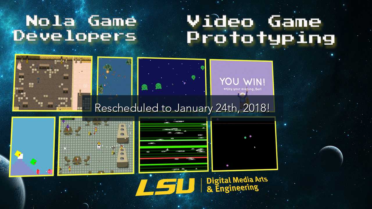 NOLA Game Developers Meetup Jan '18 news author