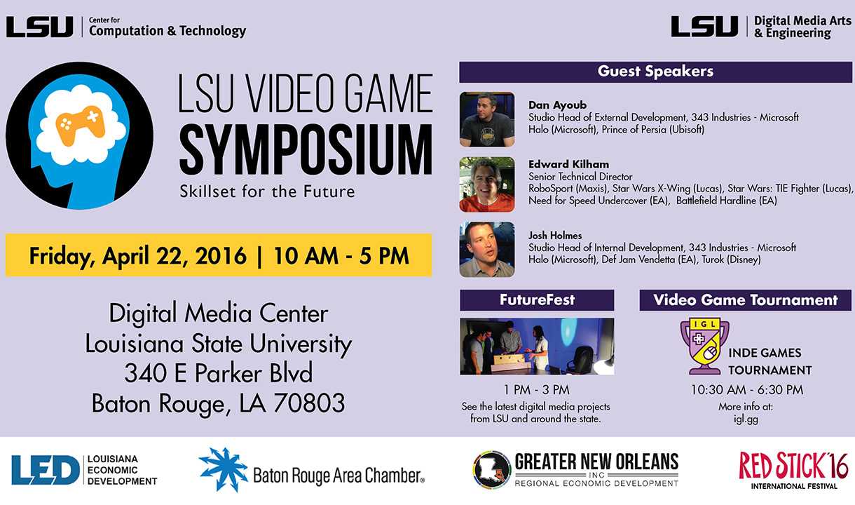 LSU Video Game Symposium news author