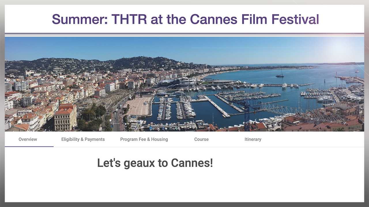 Let's Geaux to Cannes! news story