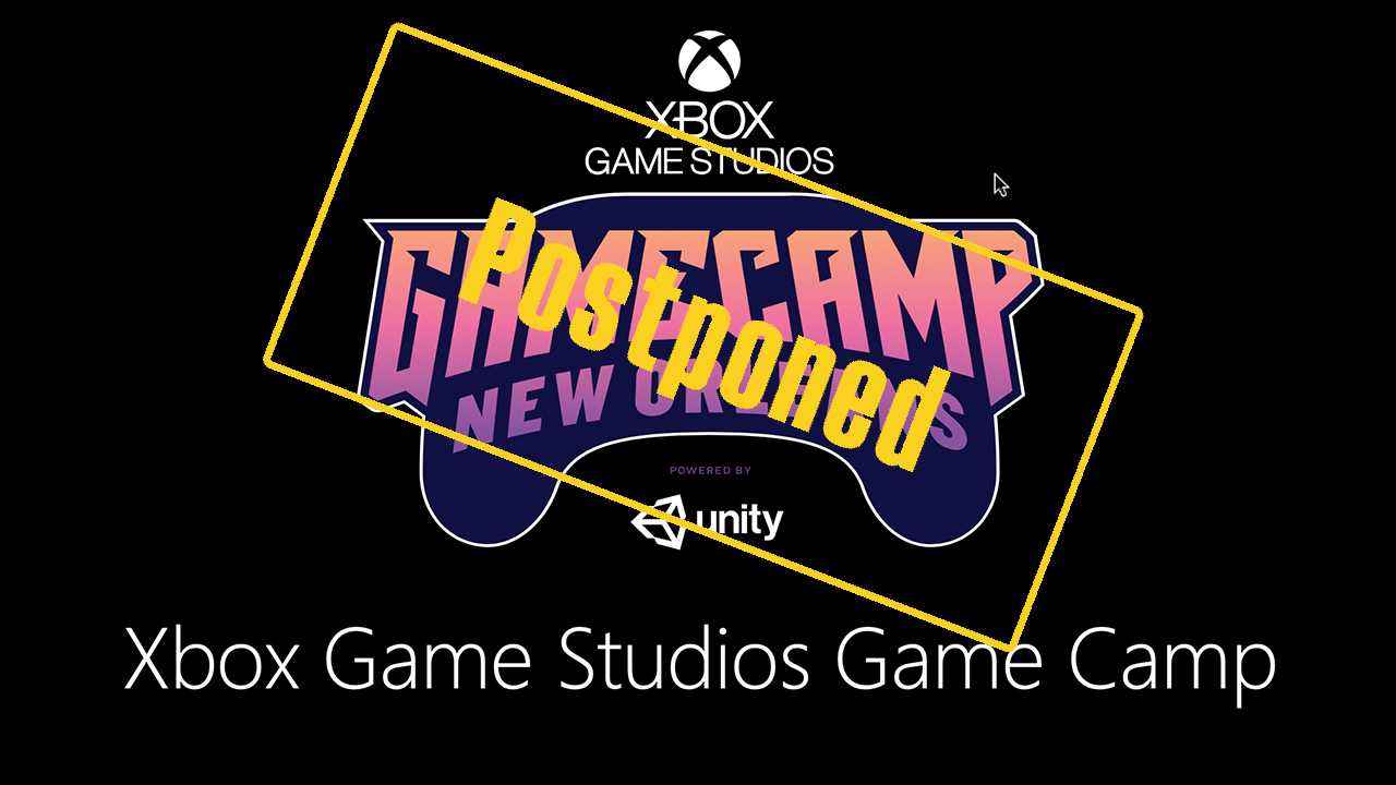 Microsoft Game Studios Game Camp Postponed news story